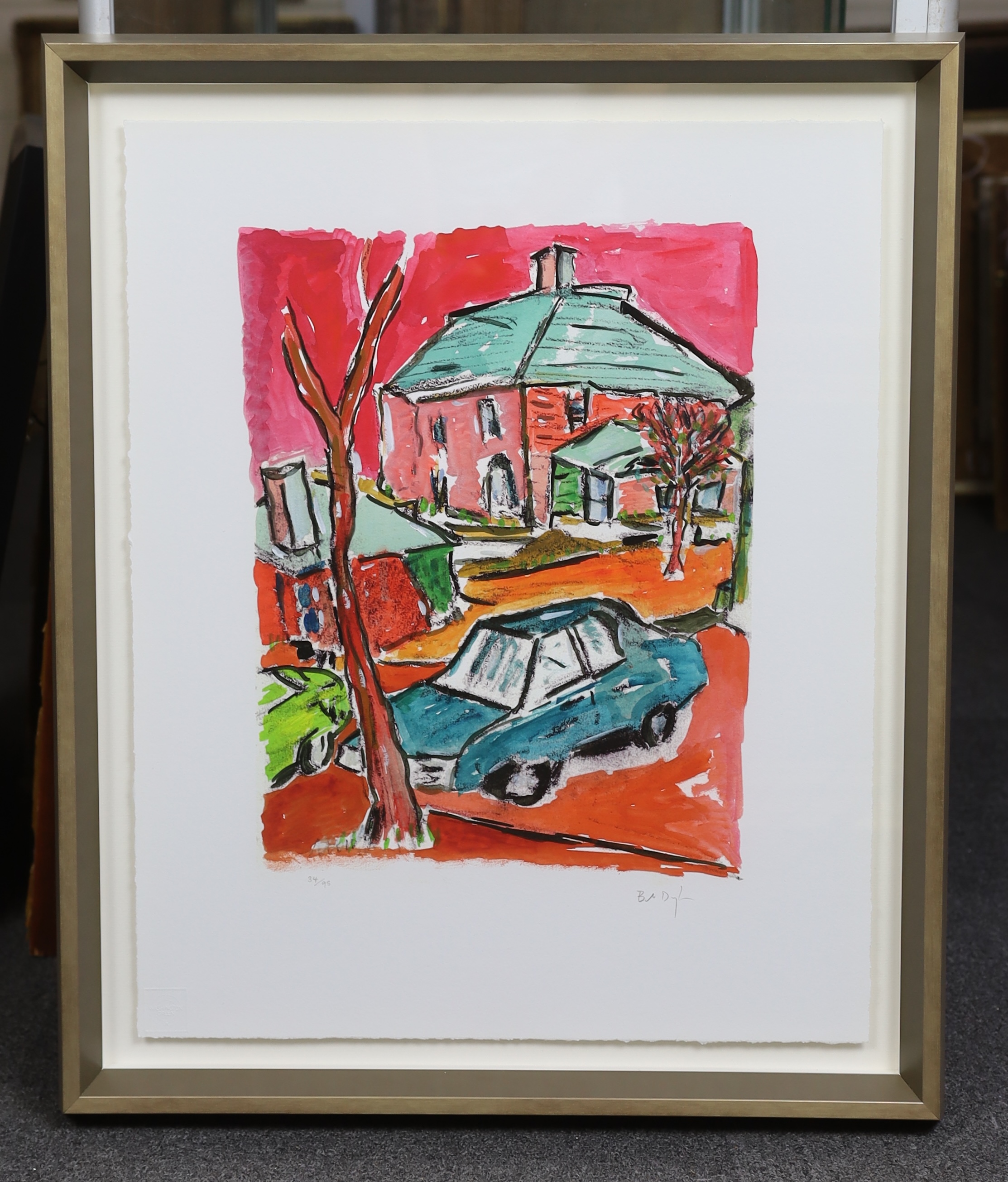Bob Dylan (American, b.1941), 'Backyard' from the Drawn Blank Series, giclée print on Hahnemühle 300 gsm museum etching paper, 34 x 53cm